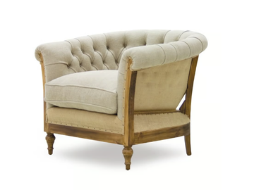 CLASS ESSENCE - Tufted jute armchair with armrests by Crearte Collections - view 3